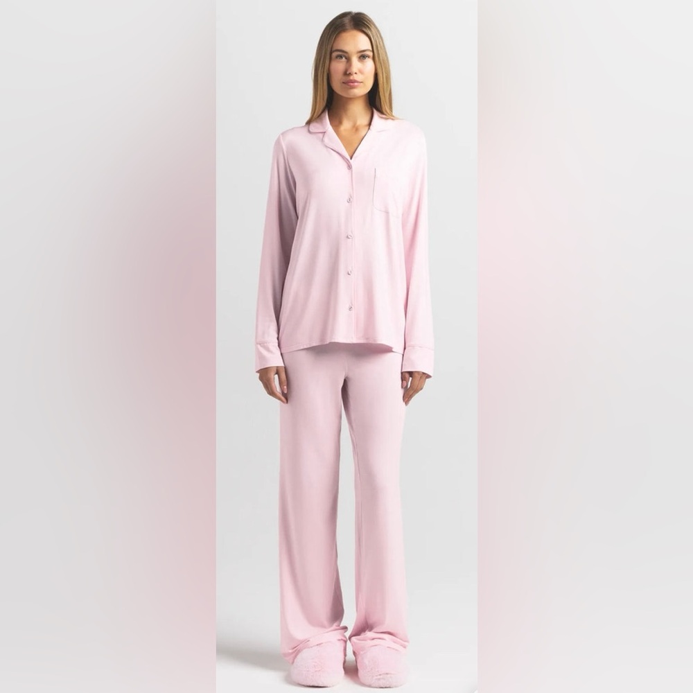 SKIMS Pink Pajama Set